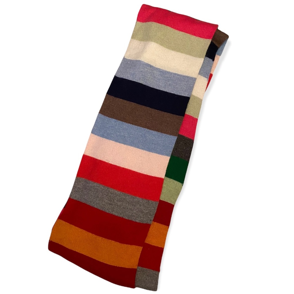 Vintage Gap Holiday Stripe Knit Scarf